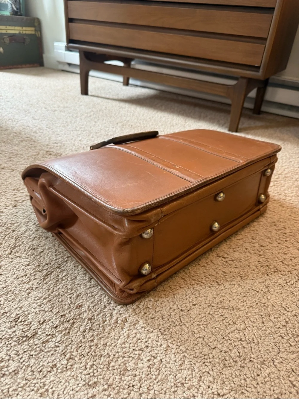 Vintage 1995 Coach Briefcase L7H-5420 | Tan Leather | USA Made